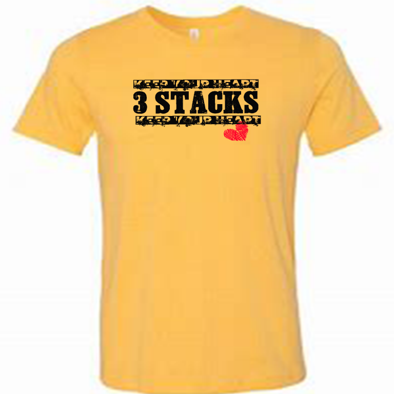 keep your heart 3 stacks t shirt