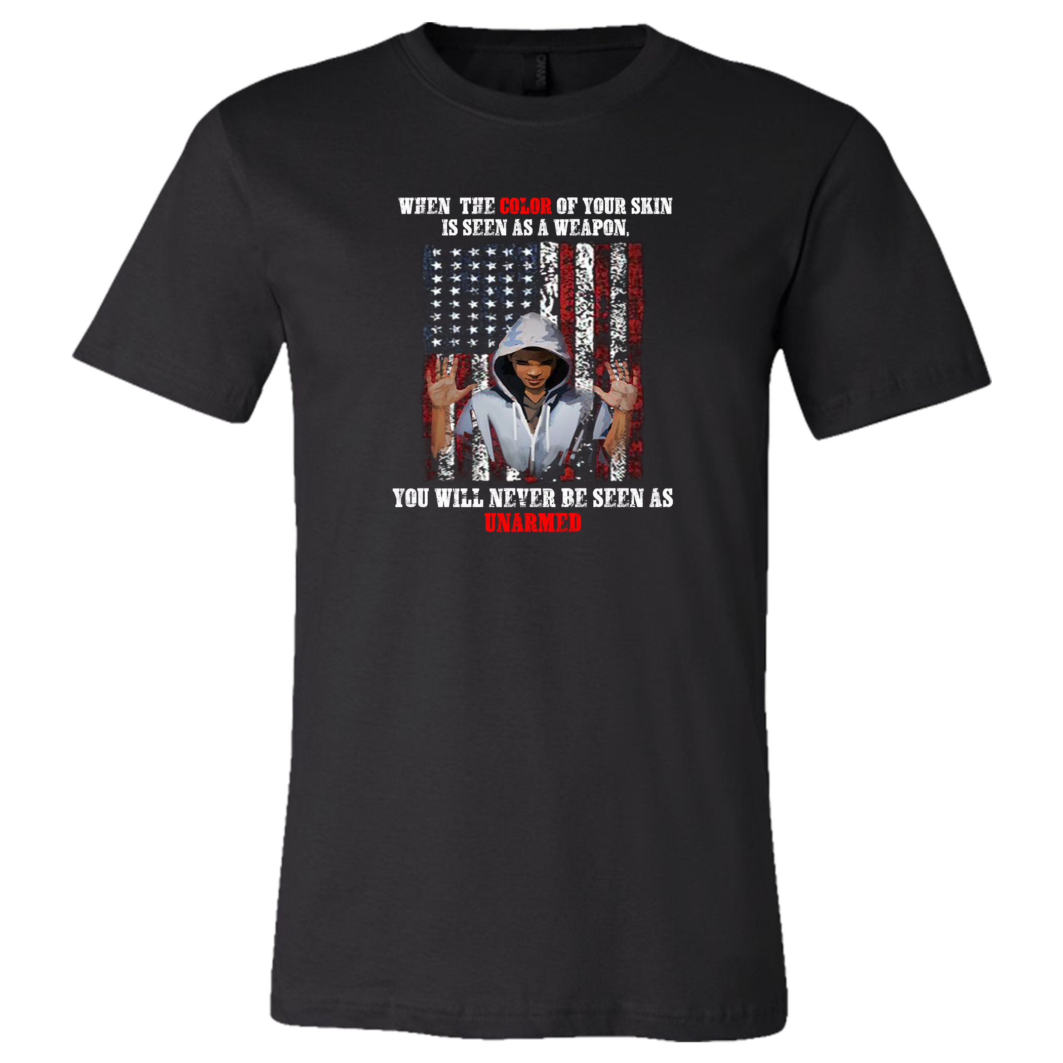 My Skin Is Not A Weapon T-shirt – I AM Happy Tees
